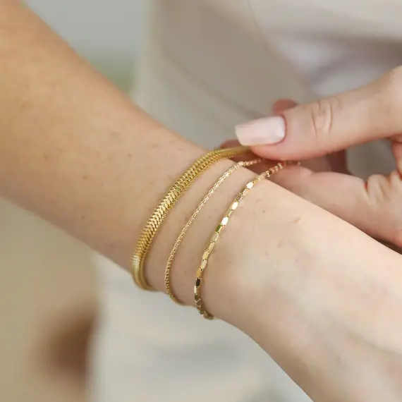 Ilena Yellow Gold Bracelet - 5