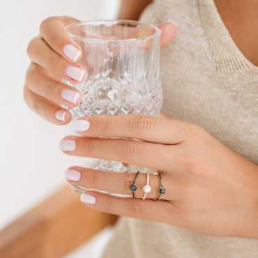 Irish 1.14 CT Diamond and Black Diamond Ring - Nev Jewellery (1)