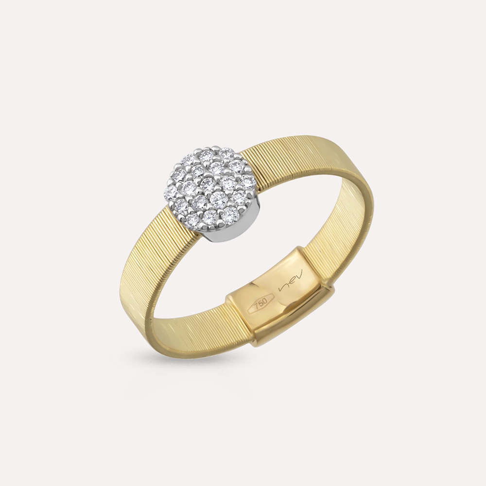 Italian 0.17 CT Diamond Ring - 3