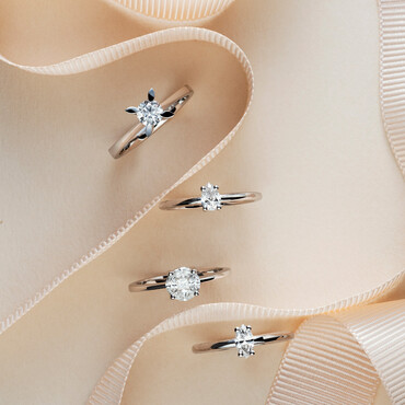 Janet 0.33 CT Damla Kesim Tektaş Pırlanta Beyaz Altın Yüzük - Nev Jewellery (1)