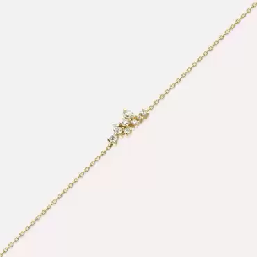 Jasmine 0.29 CT Diamond Yellow Gold Bracelet - Nev Jewellery (1)