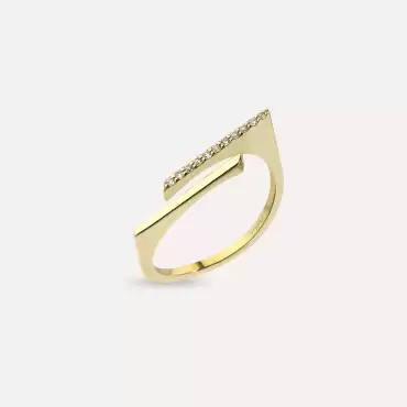 Keen 0.06 CT Diamond Yellow Gold Ring - Nev Jewellery (1)