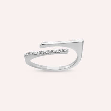 Keen 0.05 CT Diamond White Gold Ring - Nev Jewellery