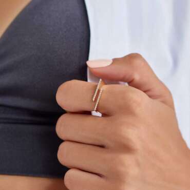 Keen 0.10 CT Diamond Rose Gold Ring - Nev Jewellery (1)