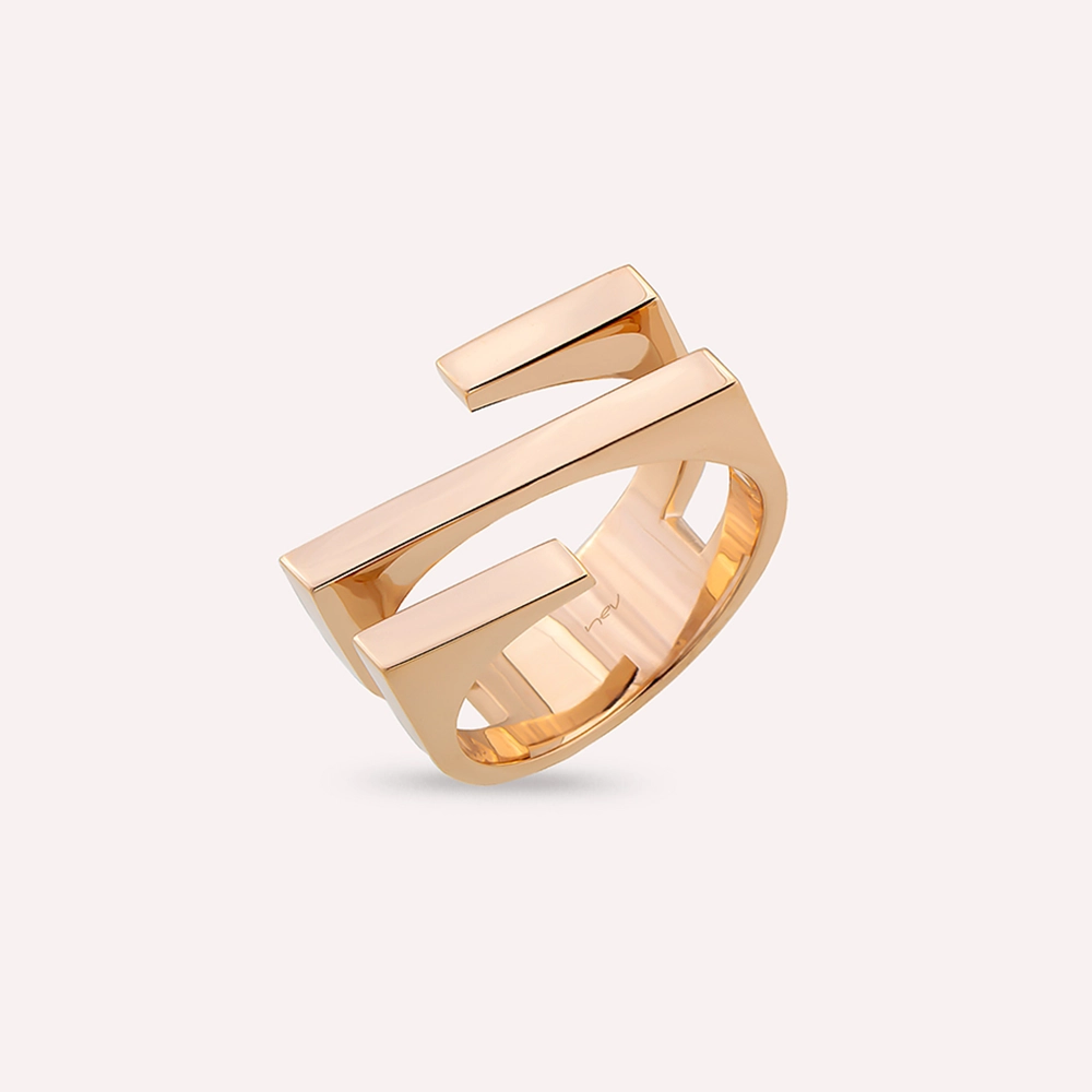 Keen Bold Rose Gold Ring - Nev Jewellery (1)