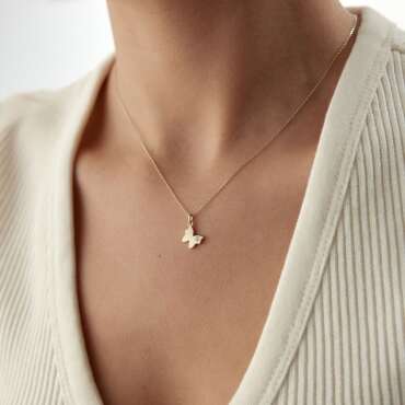 Kelebek Tasarım Kolye - NEV JEWELLERY
