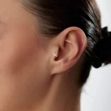 Kelebek Taşlı Piercing - NEV JEWELLERY