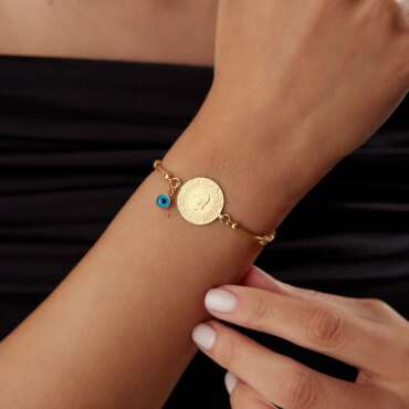 Kırmızı Çeyrekli Dorika Bileklik - NEV JEWELLERY