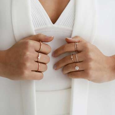 Kleio 0.4 CT Diamond Rose Gold Ring - Nev Jewellery (1)