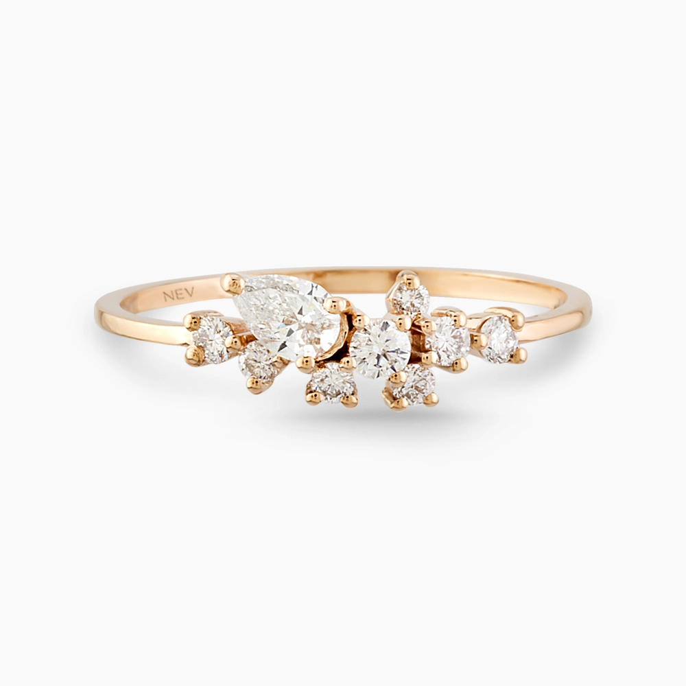 Kleio 0.4 CT Diamond Rose Gold Ring - 4
