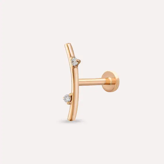 Koza Diamond Rose Gold Piercing - 1