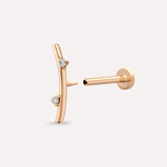 Koza Diamond Rose Gold Piercing - 4