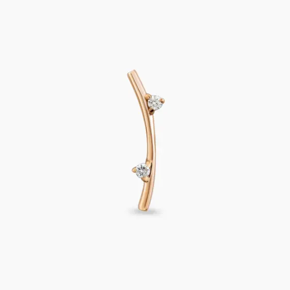 Koza Diamond Rose Gold Piercing - 3