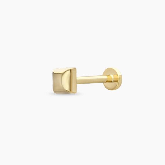 Küp Sarı Altın Piercing - Nev Jewellery