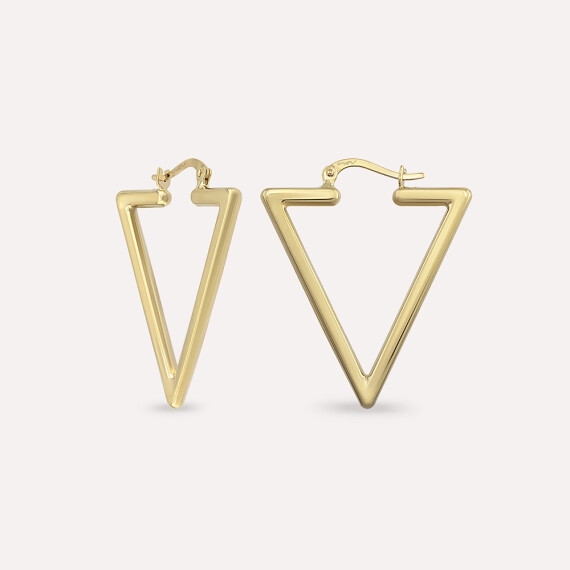 Lea Sarı Altın Küpe - Nev Jewellery