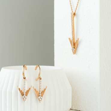 Levy Pırlanta Taşlı Küpe - Nev Jewellery (1)