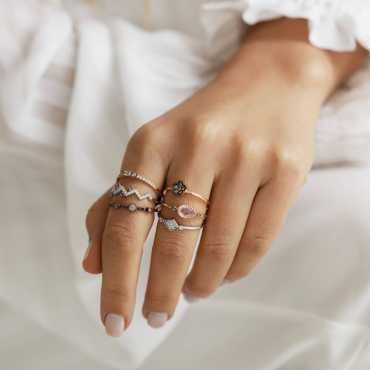 Lillet 1.04 CT Diamond and Pink Sapphire Ring - Nev Jewellery (1)