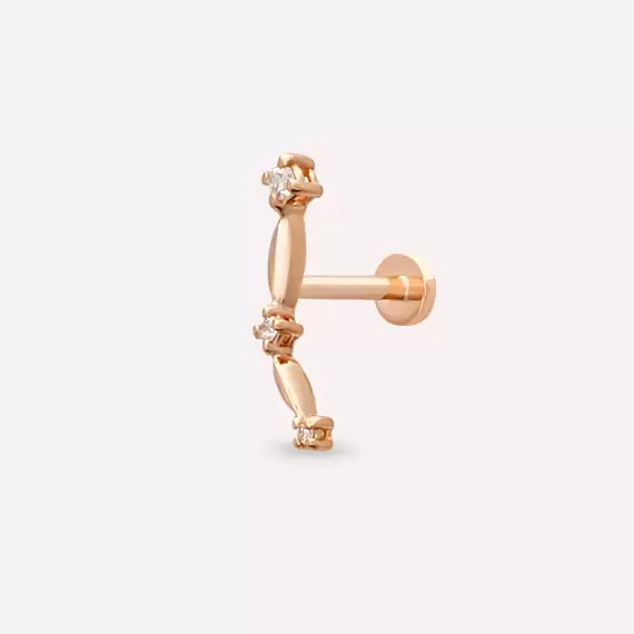 Link Diamond Rose Gold Piercing - 1