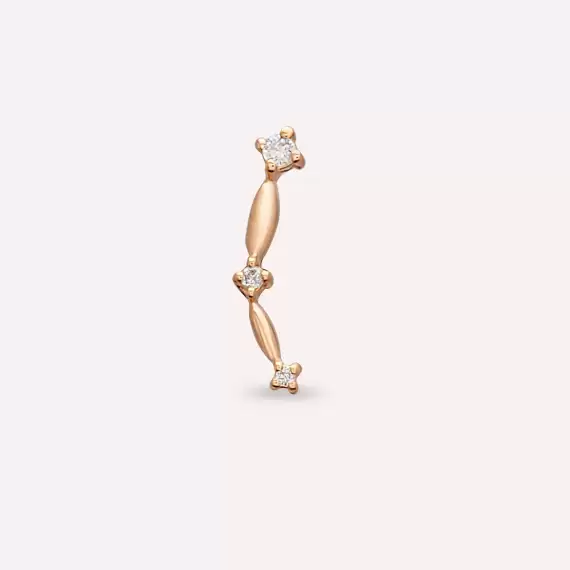 Link Diamond Rose Gold Piercing - 5