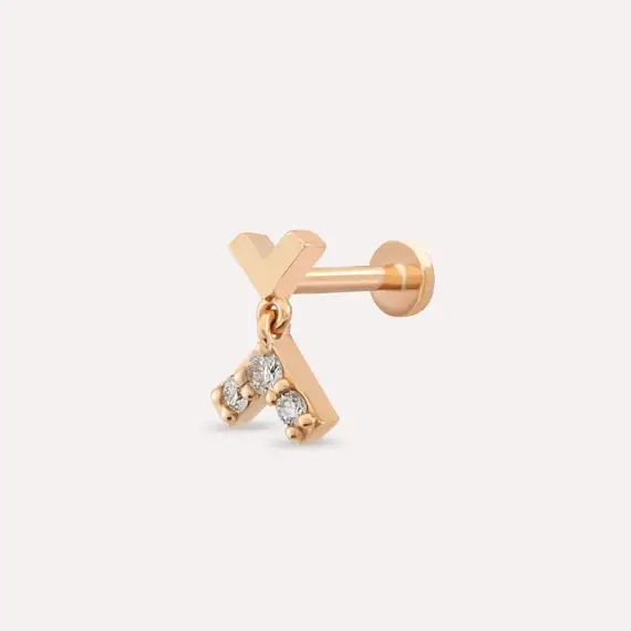 Liv Diamond Rose Gold Piercing - 1