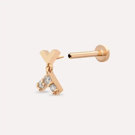 Liv Diamond Rose Gold Piercing - 4