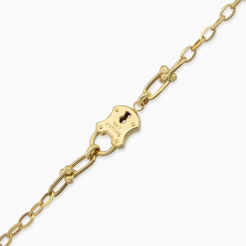 Lock Sarı Altın Bileklik - Nev Jewellery (1)