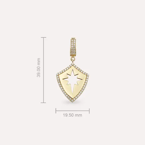 Lodestar Yellow Gold Pendant/Charm - 3