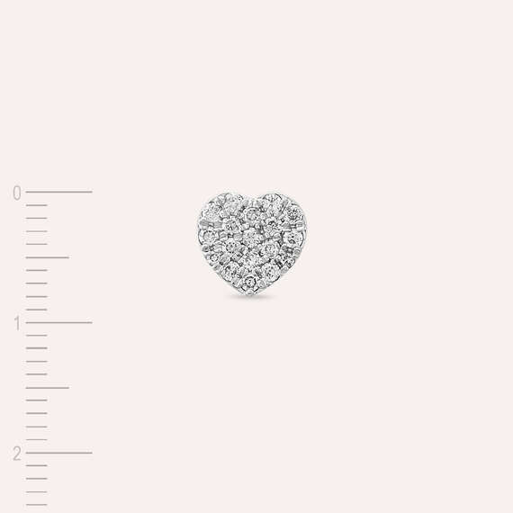 Love 0.20 CT Diamond White Gold Single Earring - 4