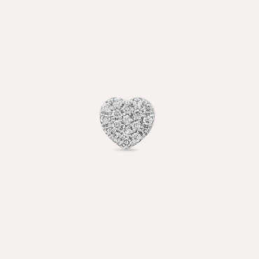 Love 0.20 CT Diamond White Gold Single Earring - Nev Jewellery