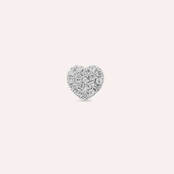 Love 0.20 CT Diamond White Gold Single Earring - 1