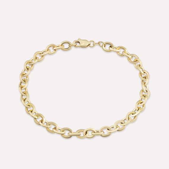 Lowell Yellow Gold Bracelet - Nev Jewellery