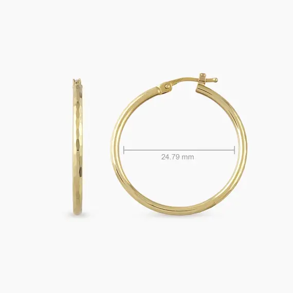 Lucent Yellow Gold Italian Earring - 3