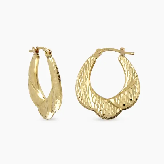 Luma Yellow Gold Italian Earring - 1