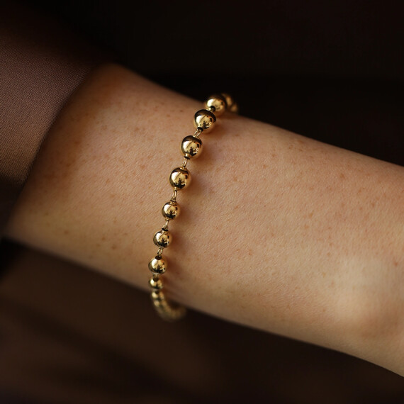 Lunea Sarı Altın İtalyan Bileklik - Nev Jewellery