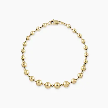 Lunea Yellow Gold Italian Bracelet - Nev Jewellery (1)