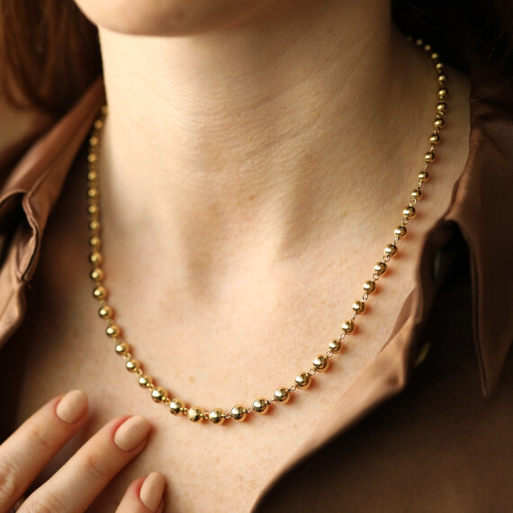 Lunea Yellow Gold Italian Necklace - Nev Jewellery