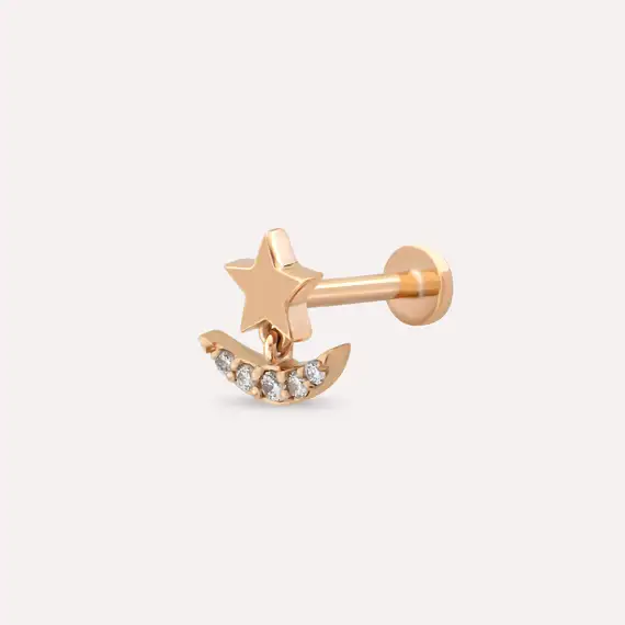 Luster Diamond Rose Gold Piercing - 1