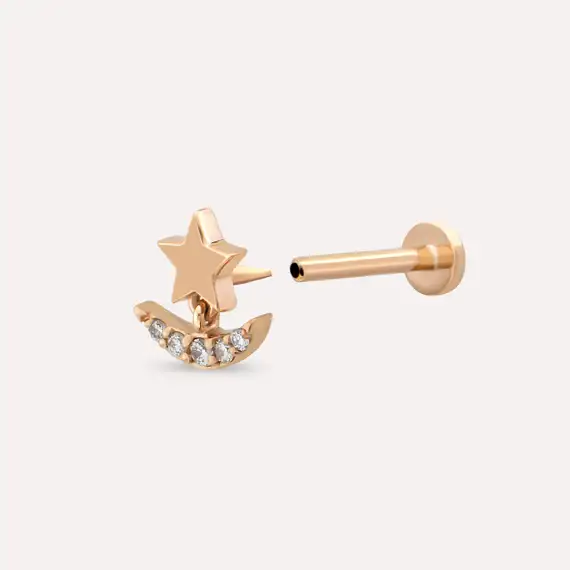 Luster Diamond Rose Gold Piercing - 4