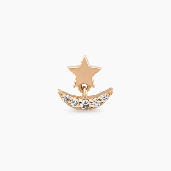Luster Diamond Rose Gold Piercing - 3
