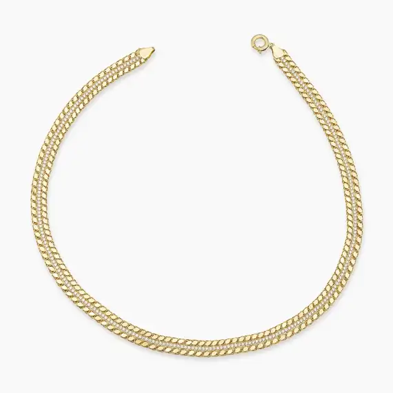 Lustre Stone Yellow Gold Necklace - 1