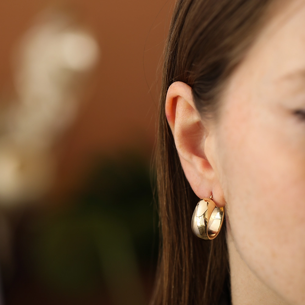 Luxe Small Yellow Hoop Earring - 1