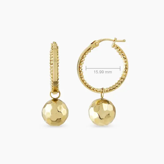 Luzia Yellow Gold Italian Earring - 3