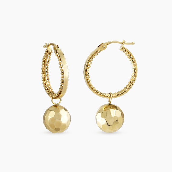Luzia Yellow Gold Italian Earring - Nev Jewellery