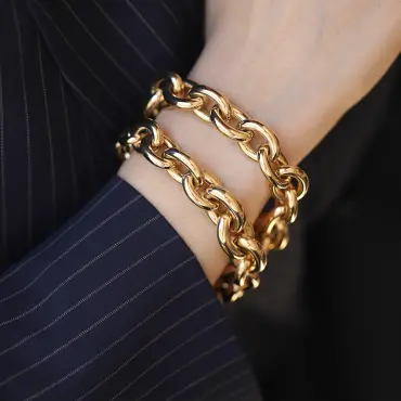 Magna II Sarı Altın Bileklik - Nev Jewellery (1)