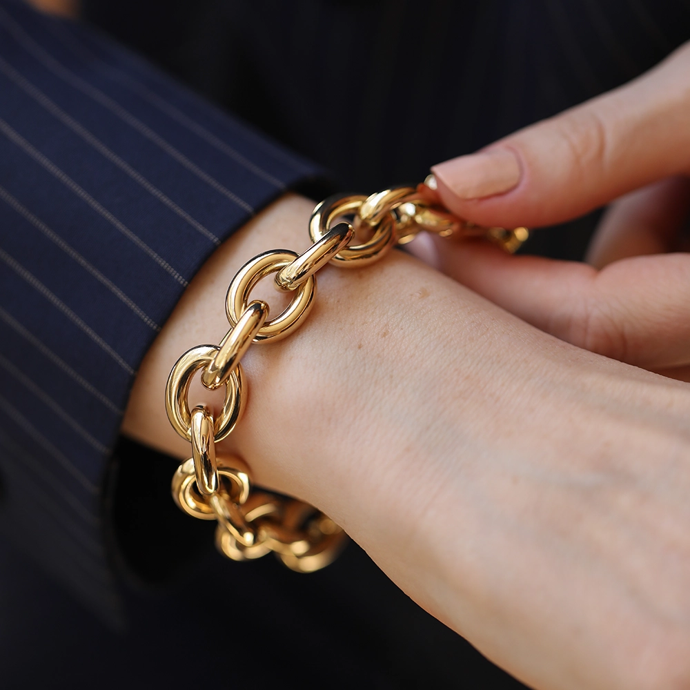 Magna Yellow Gold Bracelet - Nev Jewellery (1)