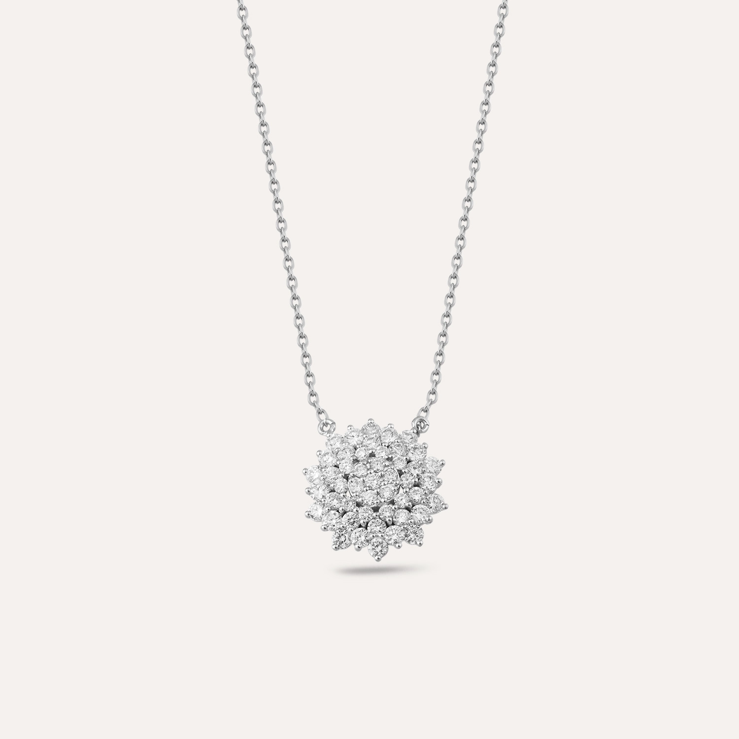 Maia 1.28 CT Pırlanta Taşlı Beyaz Altın Kolye - Nev Jewellery (1)