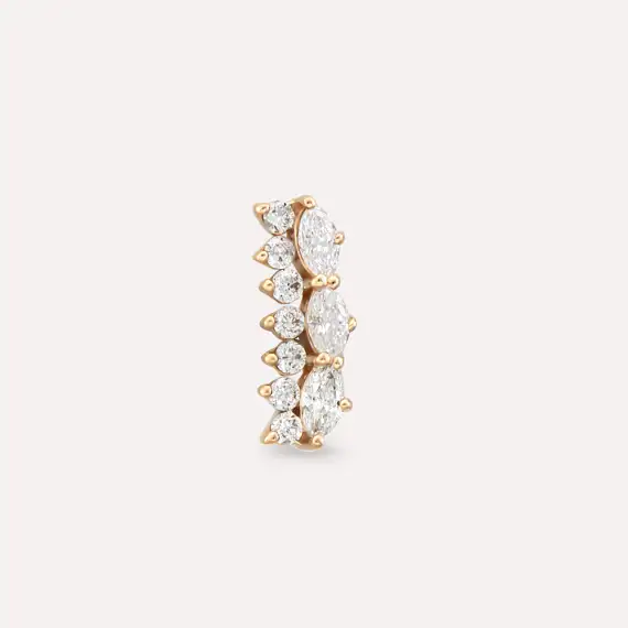 Maja Marquise Cut Diamond Rose Gold Piercing - 3