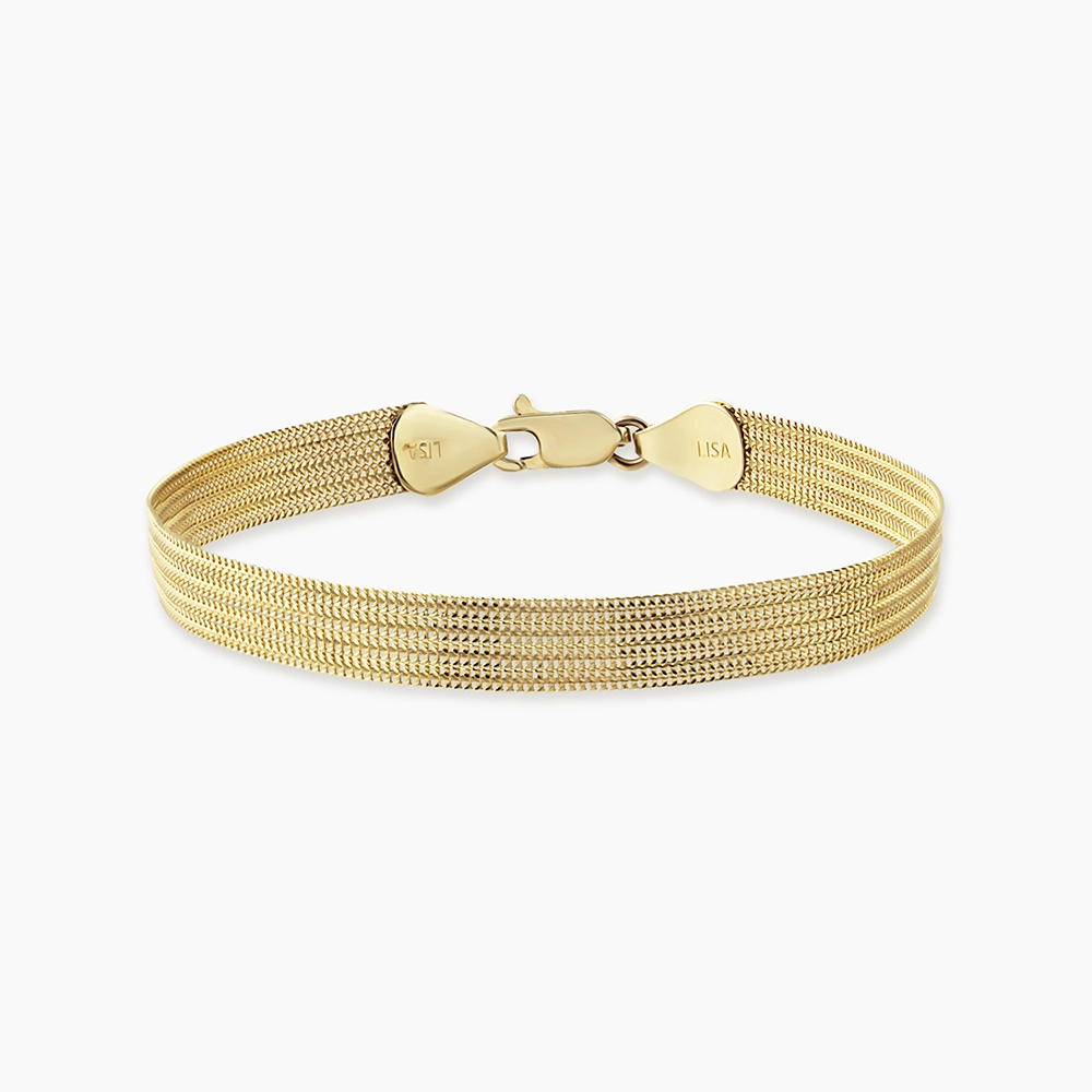 Mariel Yellow Gold Italian Bracelet - 1