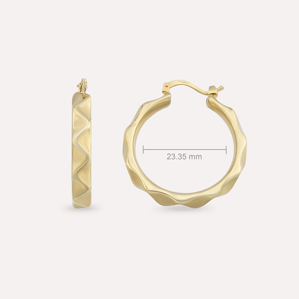 Maris Jr. Yellow Gold Italian Earring - 3