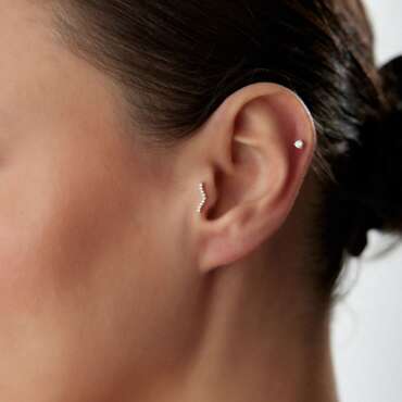 Martı Tasarım Taşlı Piercing - NEV JEWELLERY